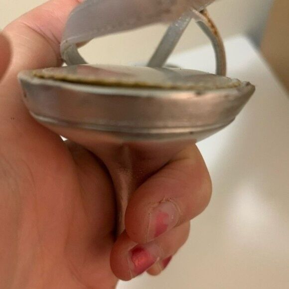 Touch‎ of Nina Silver Strappy Heels Size 7 - Picture 3 of 5